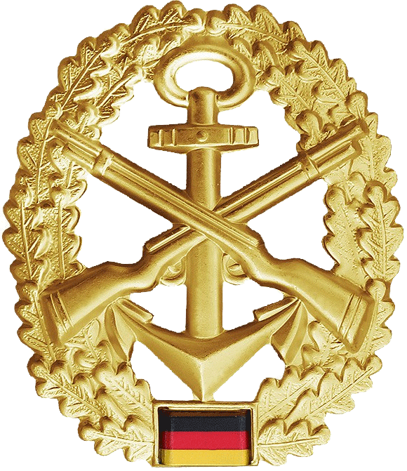 Bw Barettabzeichen Seebatallion - Seebataillon Barettabzeichen Clipart (580x671), Png Download