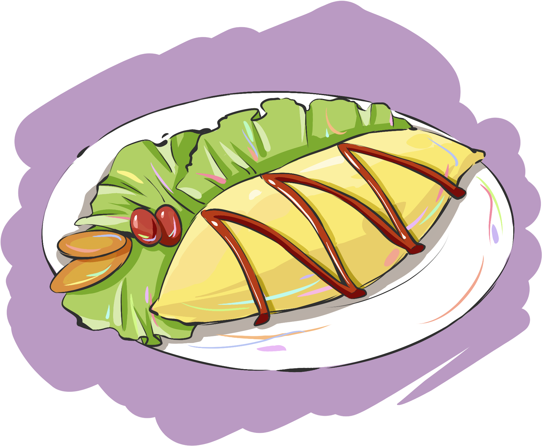 Tortilla Lechuga Santo Png Y Psd - Illustration Clipart (2000x2000), Png Download