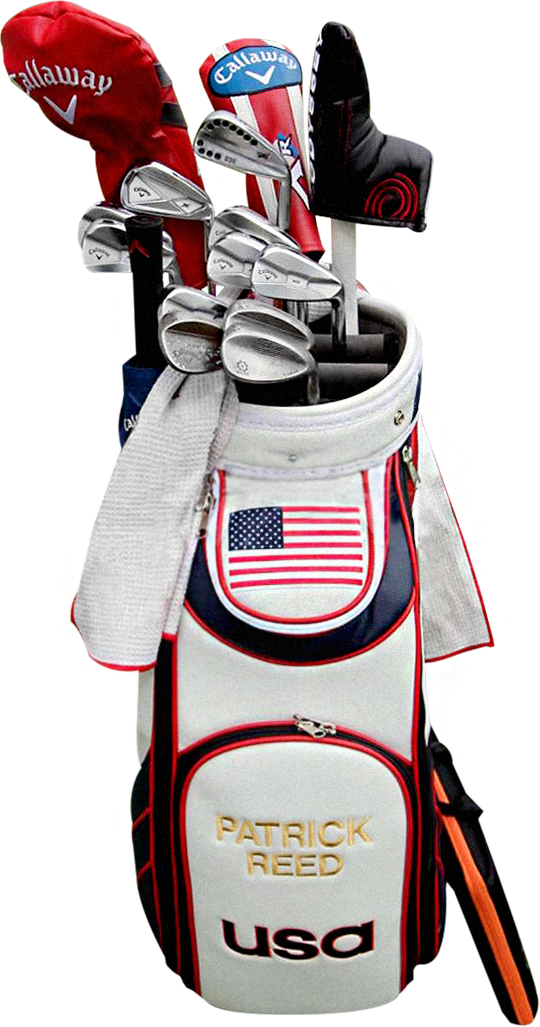 Patrick Reed's Bag' - Golf Bag Clipart (540x1027), Png Download