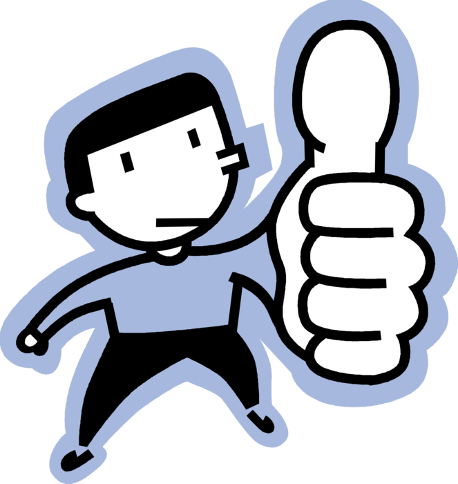 Thumb Vector Illustration - Thumbs Up Clip Art - Png Download (663x700), Png Download