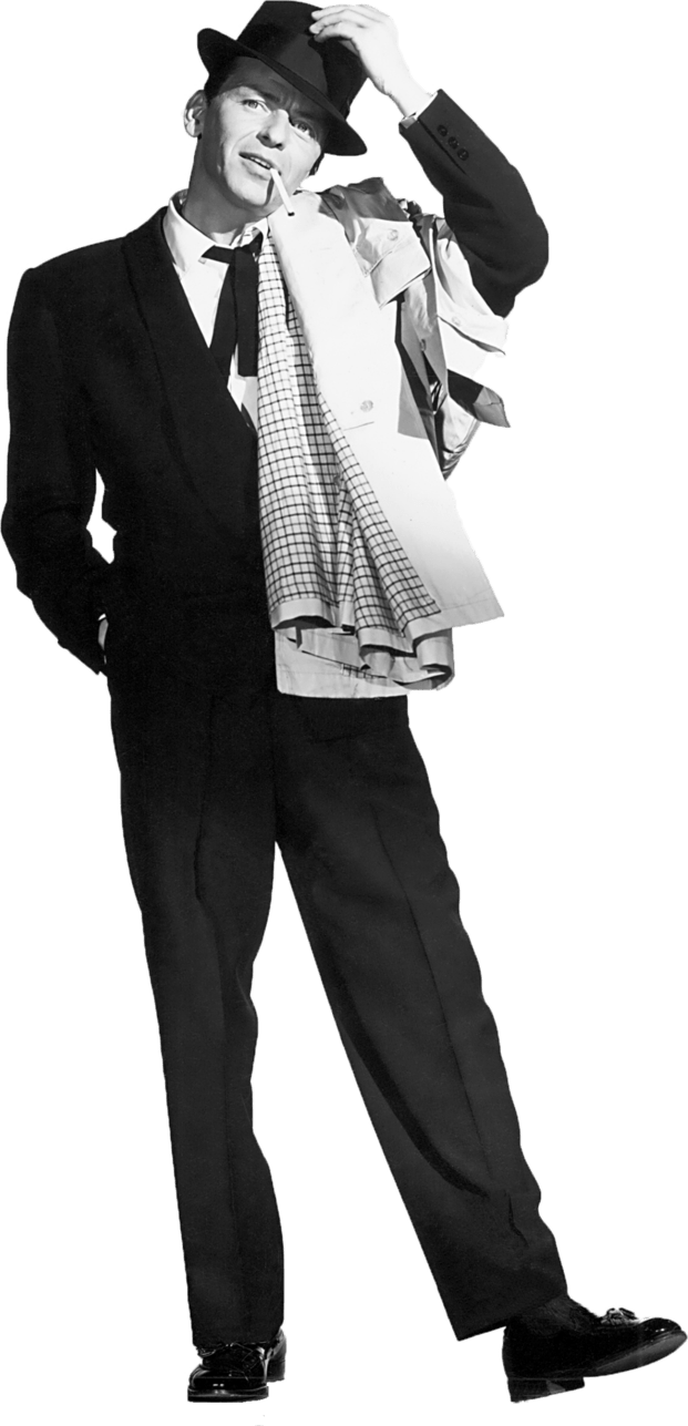 Frank Sinatra Standing Clipart (621x1287), Png Download