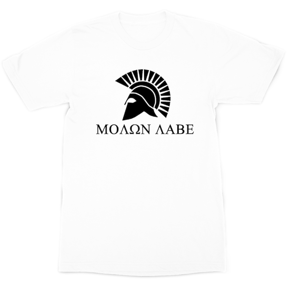 "molon Labe" Two Sided ﻿premium Sublimation Adult T-shirt - Planet Of The Apes Comic Black And White Clipart (975x968), Png Download