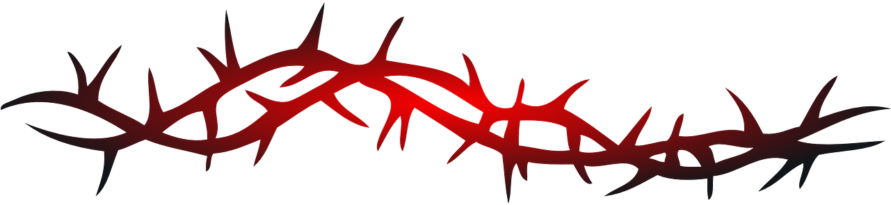 Rose Vine Thorns Clipart (1280x640), Png Download