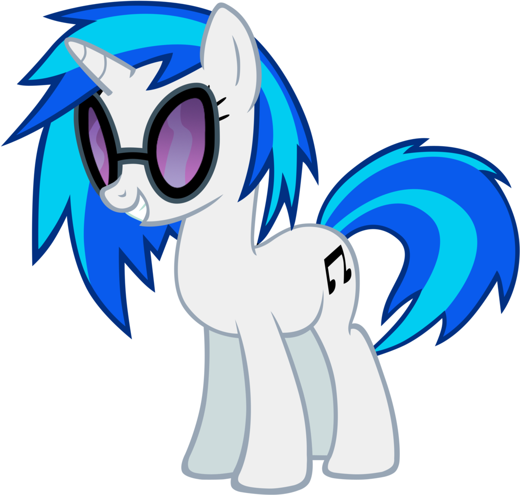 Vinyl Scratch Vector By Ikillyou121-d4hd83g - Dj Pon 3 Gif Clipart (1017x968), Png Download
