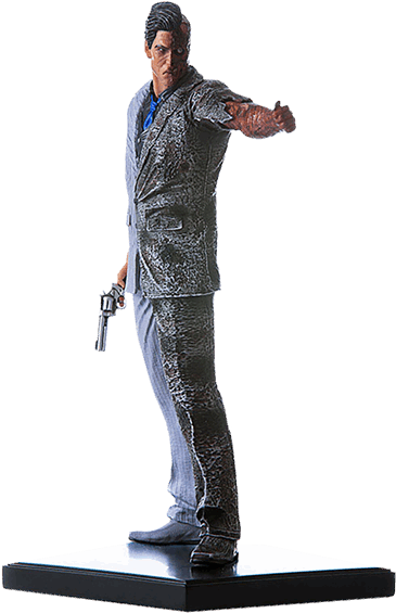 1 Of - Batman Arkham Knight Two-face 1:10 Scale Statue Clipart (600x600), Png Download