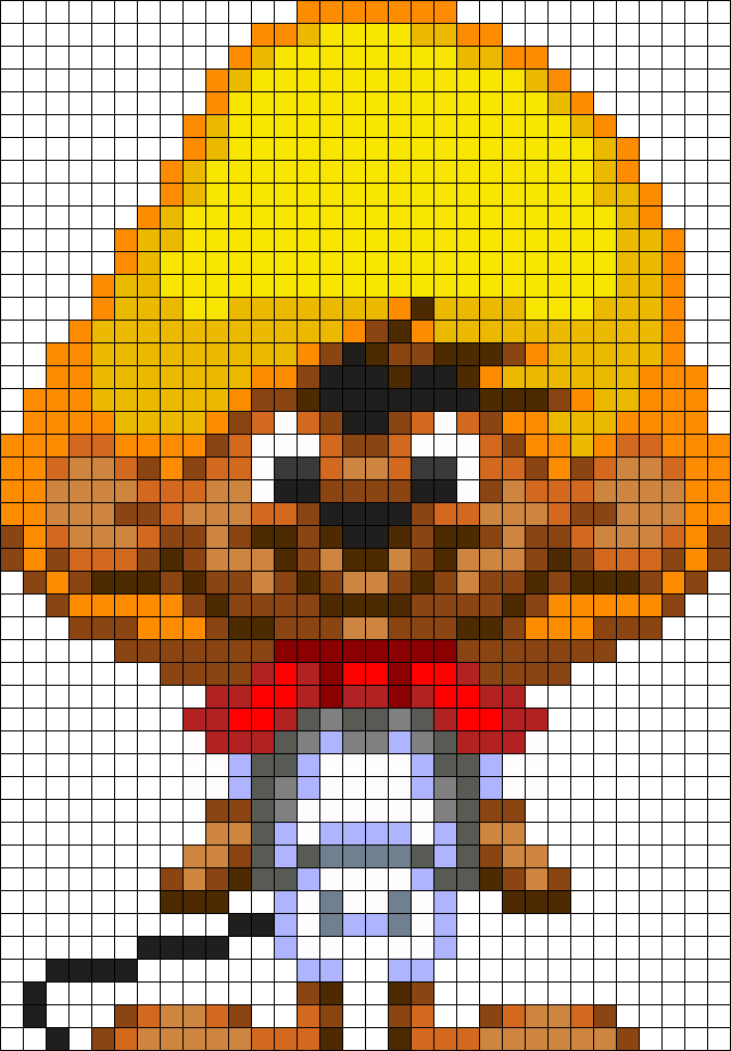 Speed Gonzales Perler Bead Pattern / Bead Sprite - Central City Brewing Co Ltd Clipart (673x967), Png Download