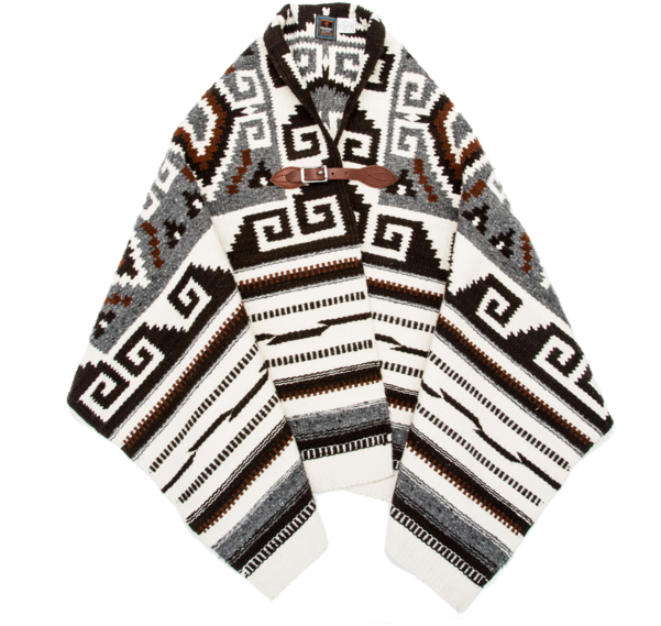 Mexican Poncho Png - Cardigan Clipart (601x569), Png Download