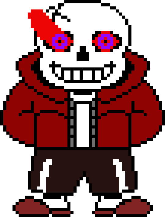 Insane Hardtale Sans - Undertale Sans Pixel Clipart (620x770), Png Download