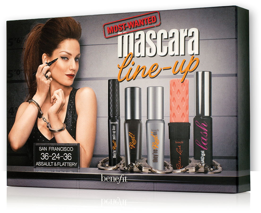 Most Wanted Mascara Line Up Benefit Clipart (1220x1380), Png Download