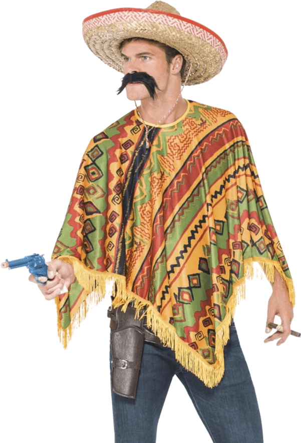 Poncho Fancy Dress Clipart (600x951), Png Download