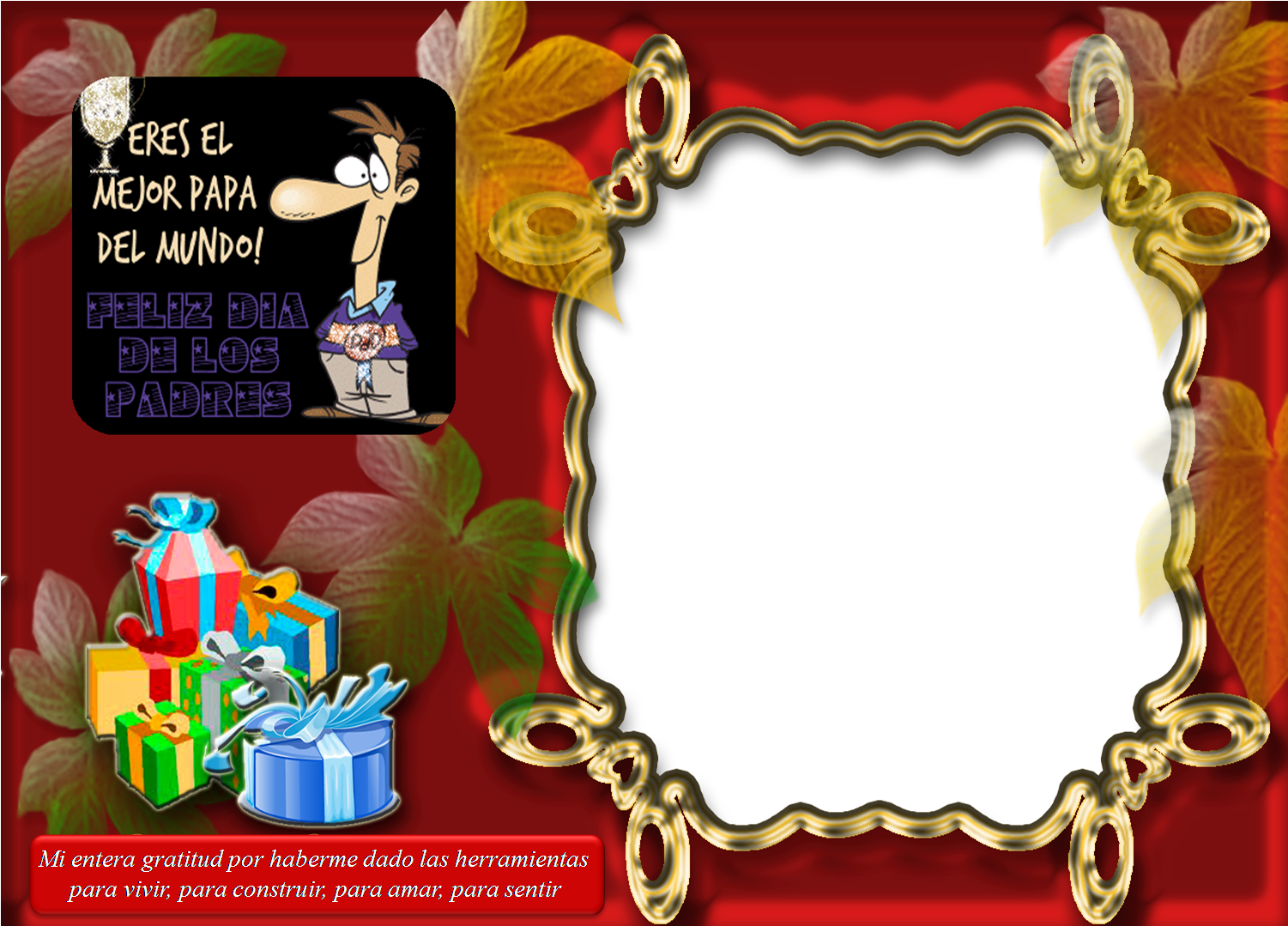 Día Del Padre - Marcos Para Fotos De Padres Clipart (1514x1080), Png Download