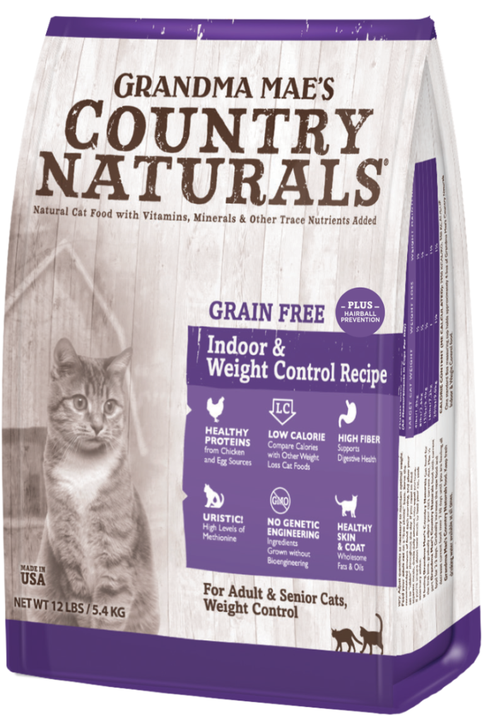 Grain Free Weight Control/hairball Recipe For Cats - Non Gmo Cat Food Clipart (702x1024), Png Download
