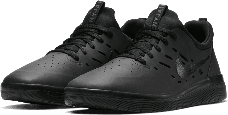 Nike Sb Nyjah Free Trainers - Nike Sb Nyjah Free Black Black Clipart (1000x1300), Png Download