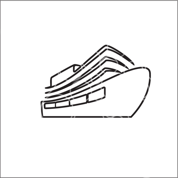 T15-travel,airplane - Line Art Clipart (572x573), Png Download