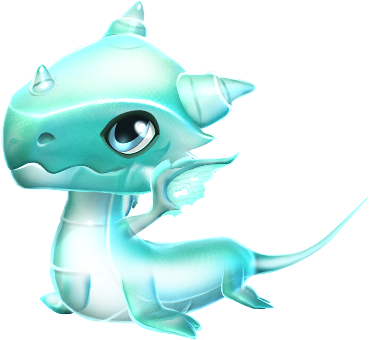 Ghost Dragon Baby - Ghost Dragon Png Clipart (1191x1095), Png Download