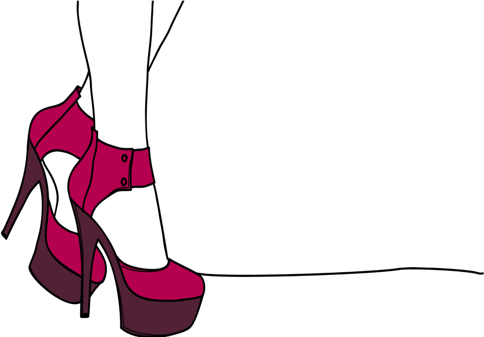 #mq #red #shoe #shoes #vector #highheel - High-heeled Shoe Clipart (1024x1024), Png Download