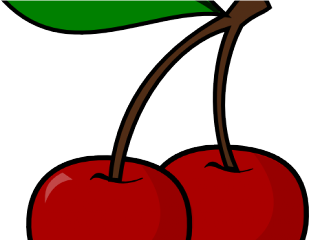 Cherry Clipart Cherry Fruit - Black And White Cherry Clipart - Png Download (640x480), Png Download