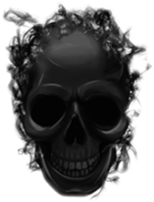#smoke #skull #blacknwhite #sticker #mask #skeleton - Black Smoke Skull Png Clipart (1024x1820), Png Download