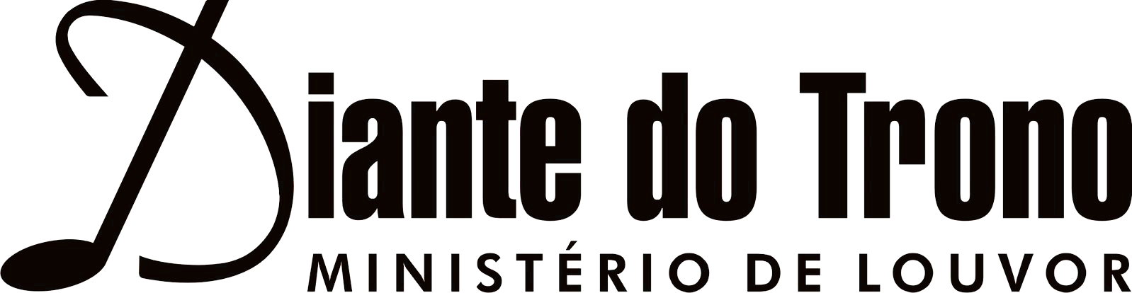 Diante Do Trono Logo2 - Oval Clipart (1598x414), Png Download