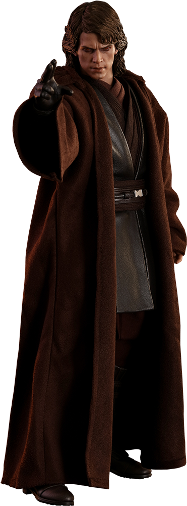 Hot Toys Anakin Skywalker Dark Side Sixth Scale Figure - Anakin Skywalker Figure Clipart (480x1000), Png Download