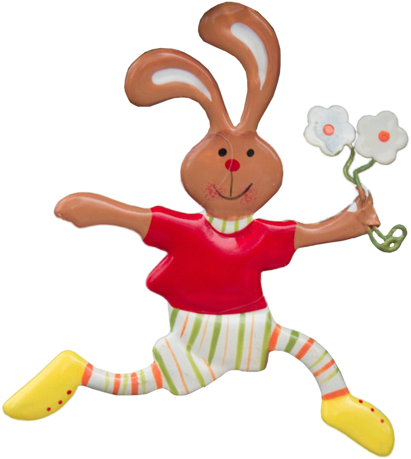 Easter Bunny Hare Easter Png Image - Cartoon Clipart (1280x1034), Png Download