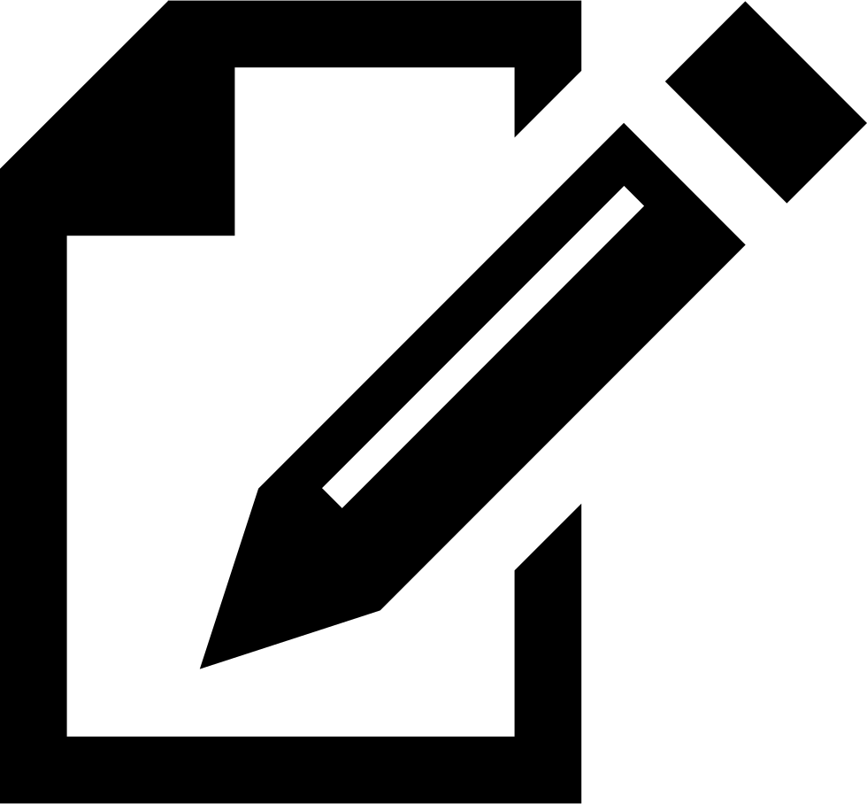 Png File Svg - Sheet And Pencil Icon Clipart (980x908), Png Download