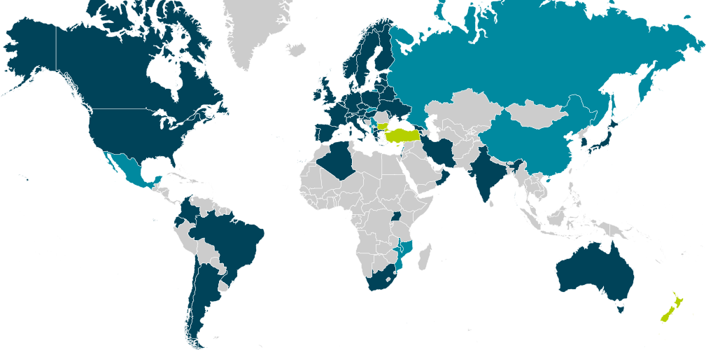 Api - Global Competitiveness Index Map Clipart (1009x500), Png Download