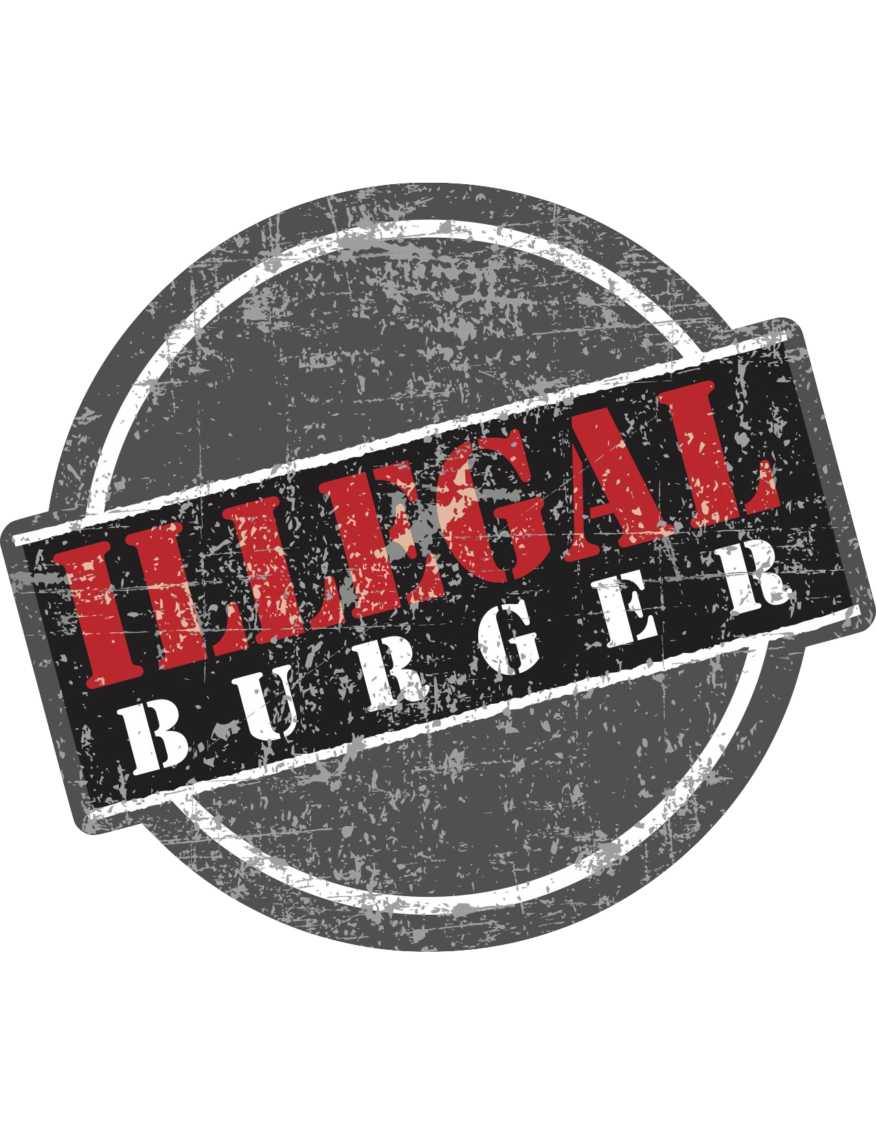 Illegal Burger Logo - Label Clipart (1275x1650), Png Download