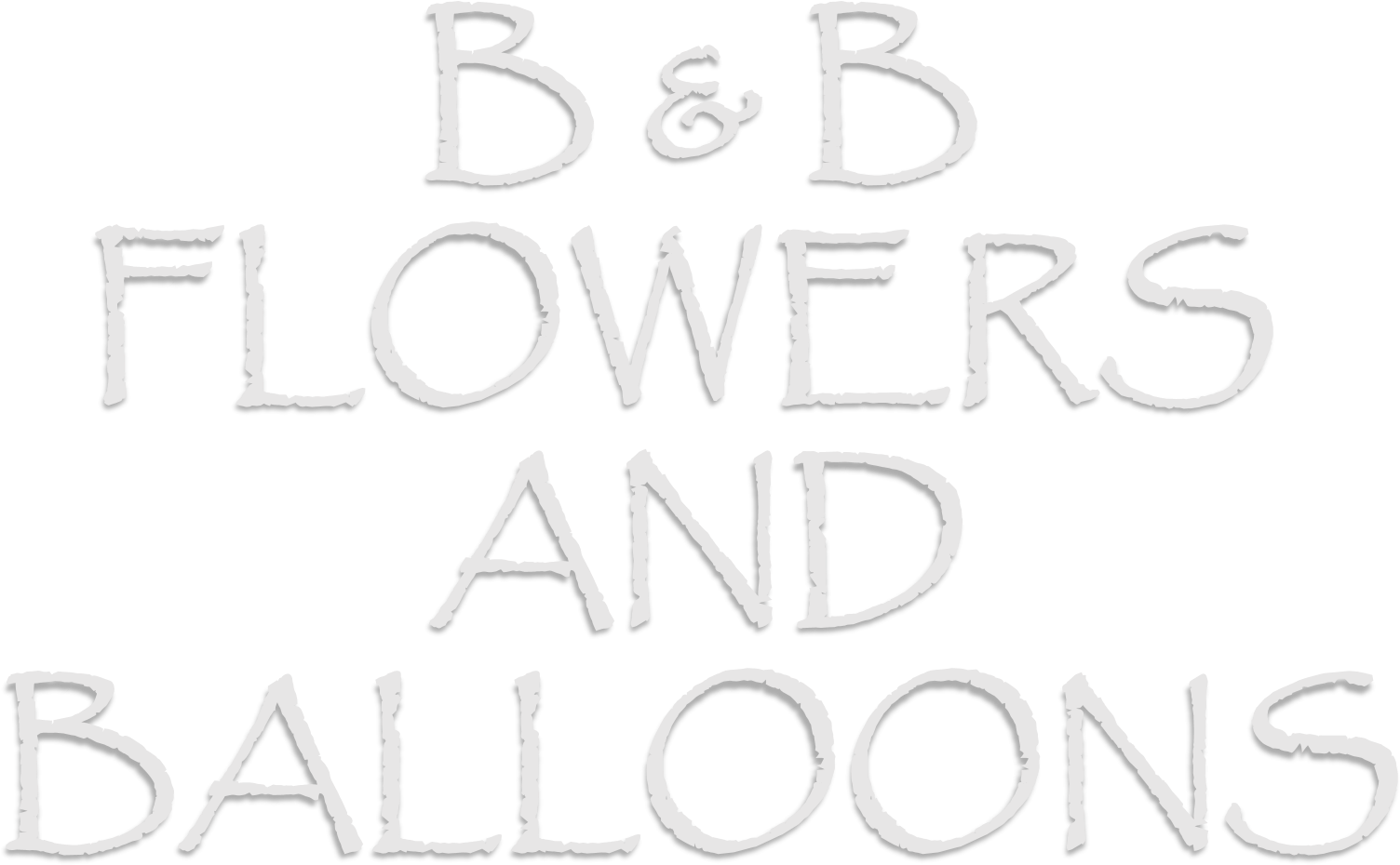 B & B Flowers And Balloons - Calligraphy Clipart (1767x1161), Png Download
