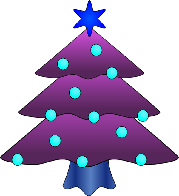 Christmas Tree Icon Png - Black And White Christmas Tree Vector Clipart (600x660), Png Download