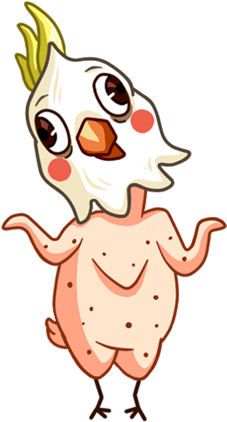 Cockatoo Parrot Messages Sticker-0 - Cartoon Cockatoo Png Clipart (618x618), Png Download