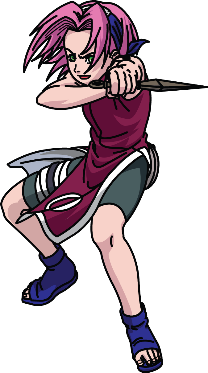 How To Draw Sakura Haruno From Naruto, Anime, Manga, - Sakura Naruto Png Clipart (720x1280), Png Download