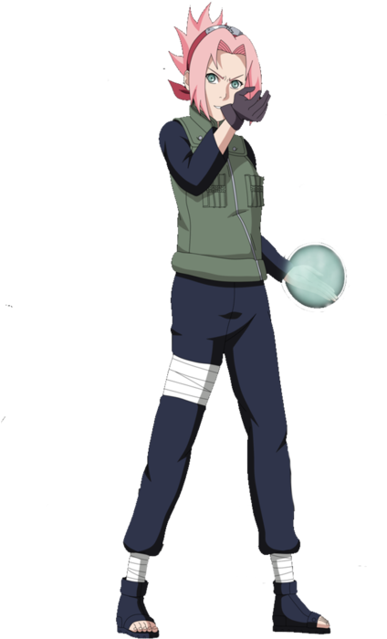 El Diamante De Sakura En La Frente Clipart (500x700), Png Download