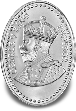 King George 10gm - Oval Silver Coins Clipart (636x600), Png Download