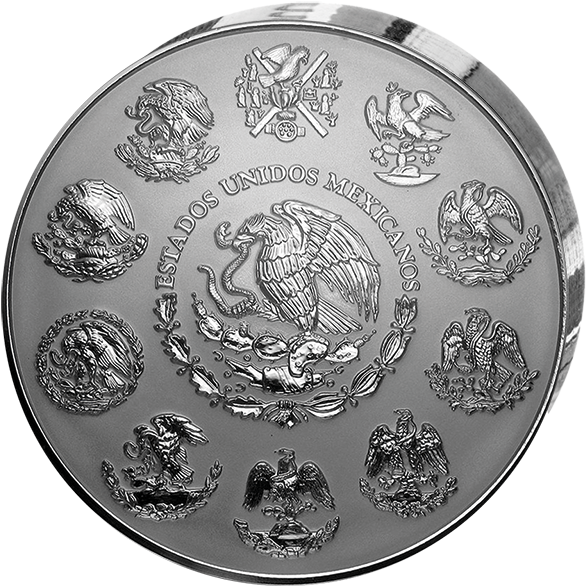Aztec Calendar Stone Mexico City Silver Coin Silver - Aztec Calendar Clipart (586x586), Png Download