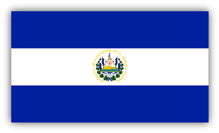 Flag Bumper Sticker Custom - El Salvador Gif Clipart (720x720), Png Download