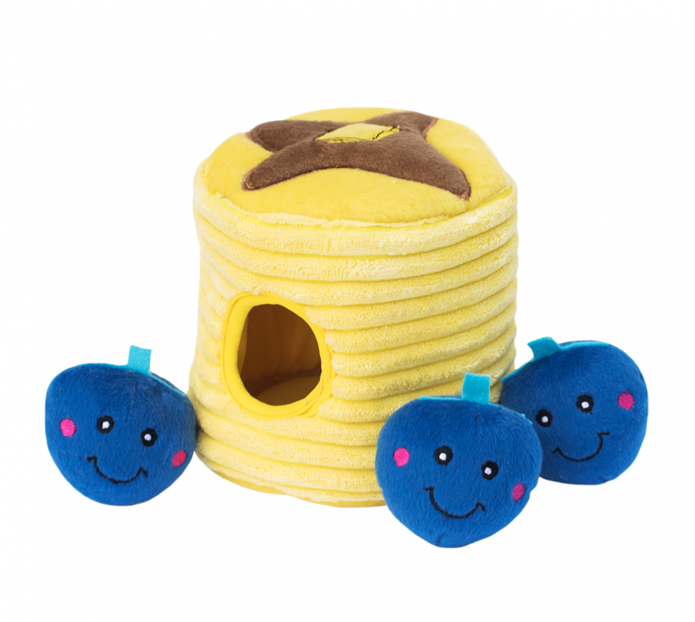 Blueberry Pancakes Burrow Dog Toy - Zippypaws Blueberry Pancakes Clipart (1000x1231), Png Download