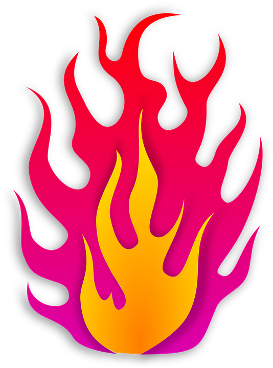Flame Flammable Hot Fire Burning - Pink Flame Png Transparent Clipart (540x720), Png Download