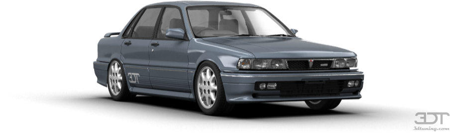 Mitsubishi Galant Sedan 1987 Tuning - Mitsubishi Galant Initial D Clipart (1004x373), Png Download