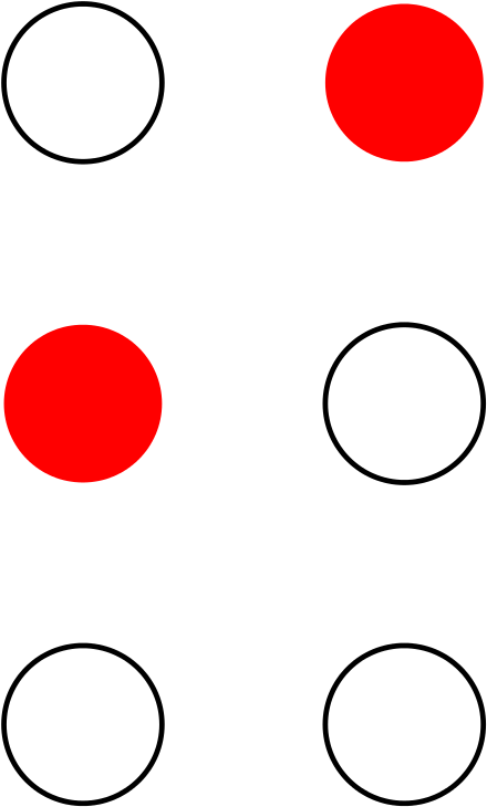 Korean Initial D Braille - Circle Clipart (733x1023), Png Download