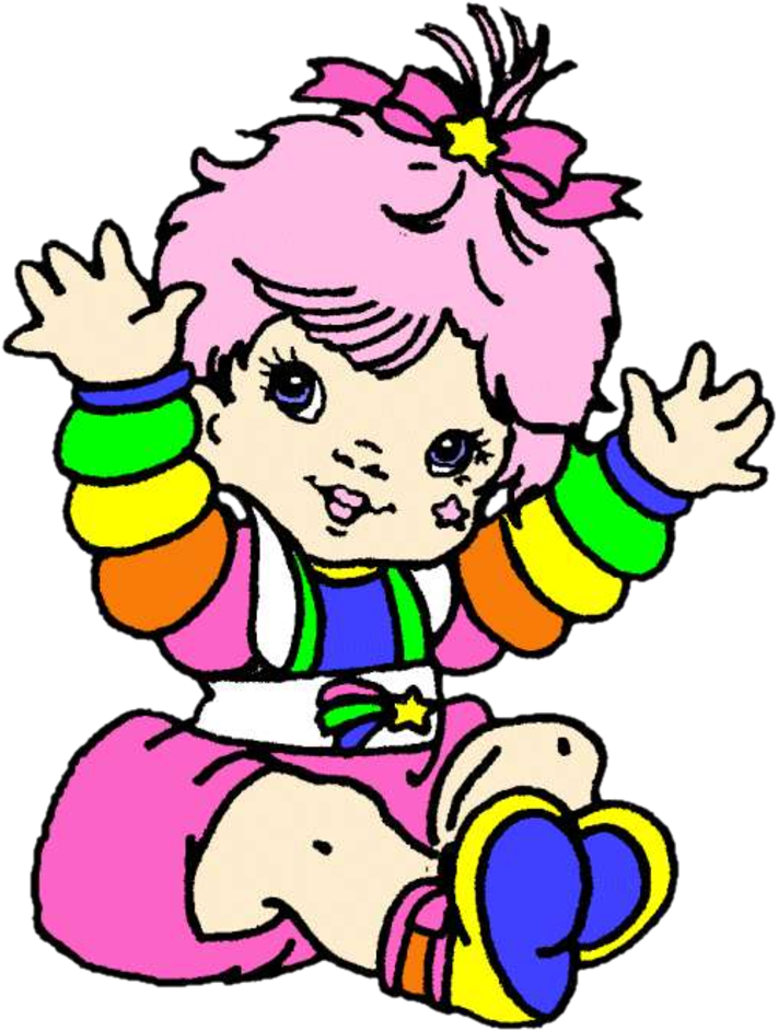 Baby Brite Rainbow Brite Behind Clipart (800x1046), Png Download