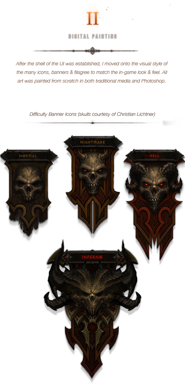 Https - //www - Behance - - Diablo 3 Ui Art Clipart (600x1280), Png Download