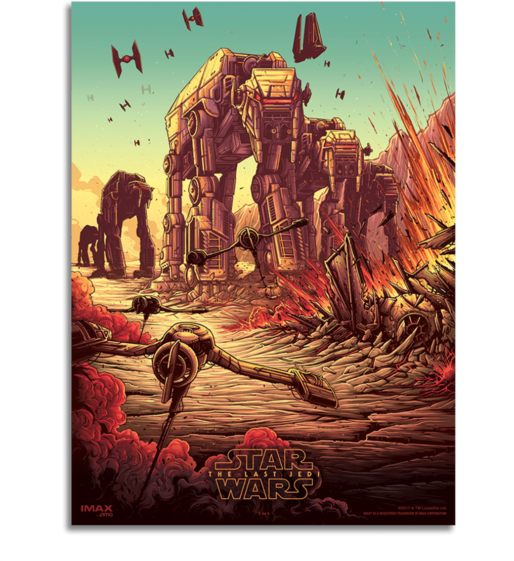 Moviessecond Star Wars The Last Jedi - Dan Mumford Last Jedi Clipart (1600x1141), Png Download
