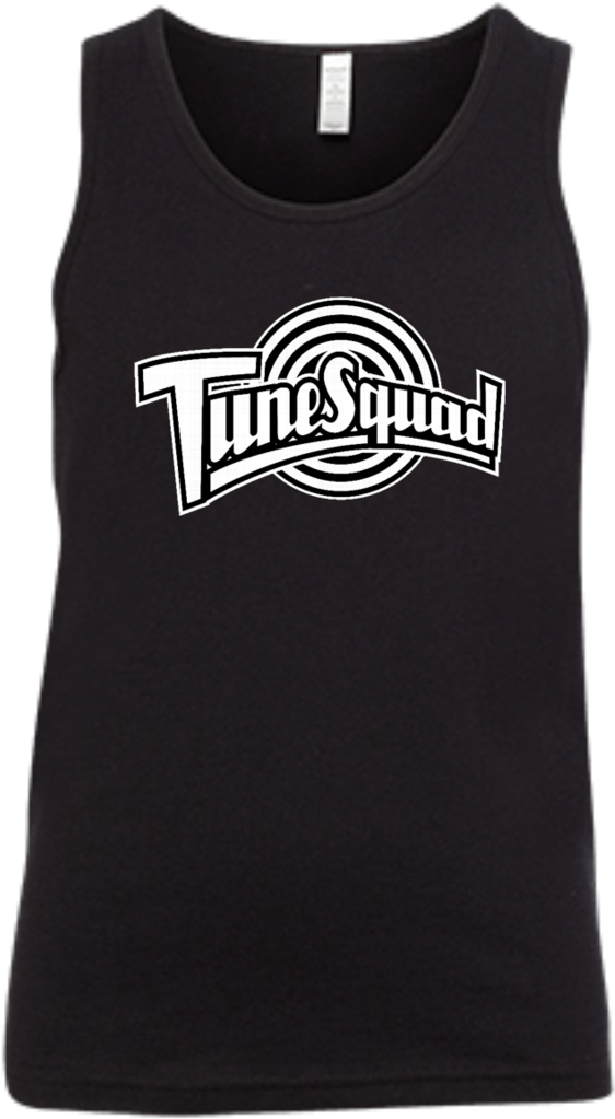 Tune Squad Black Youth Jersey Tank T-shirts - Top Clipart (1024x1024), Png Download