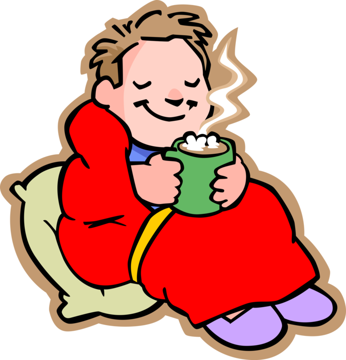 Hot Vector Chocolate - Good Morning Freezing Day Clipart (672x700), Png Download