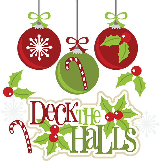 We Are Planning To Decorate The Halls, Bulletin Boards - Scrapbooking Clipart Xmas - Png Download (1296x653), Png Download