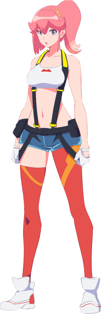 Anime, Pink Hair, Blue Eyes, Aina Ardebit, Promare - Aina Ardebit Clipart (2560x1440), Png Download