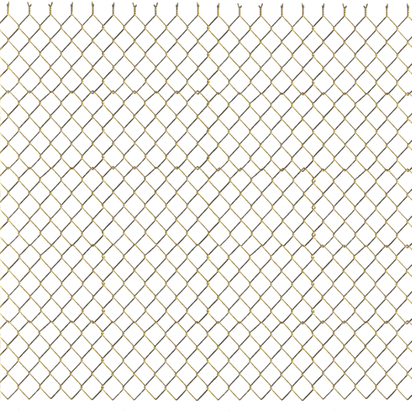 Gold Fence Overlay - Golden Fence Png Clipart (601x600), Png Download