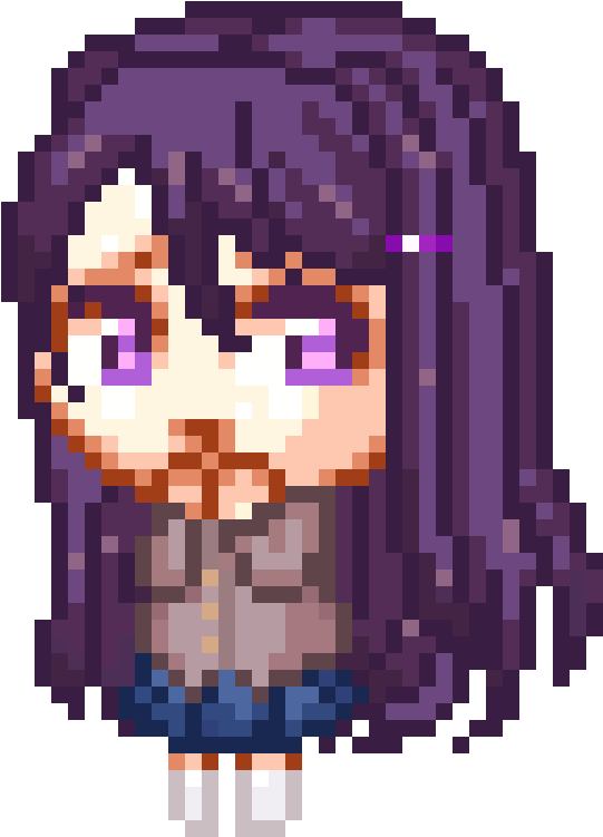 I Made A Yuri Pixel Art - Illustration Clipart (541x751), Png Download