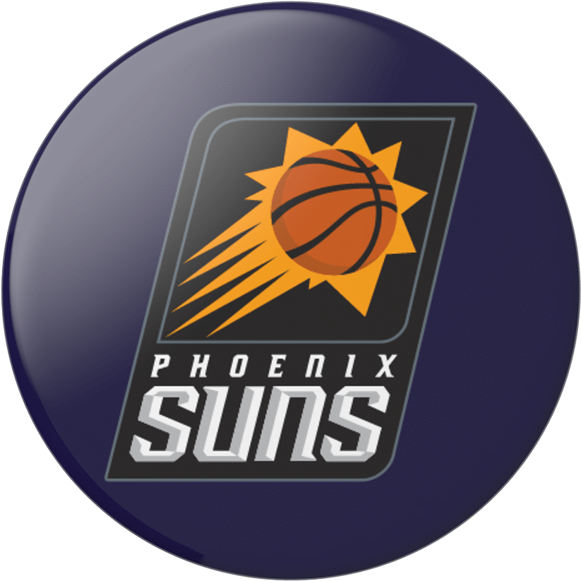 Phoenix Suns Logo Black Clipart (1000x1000), Png Download